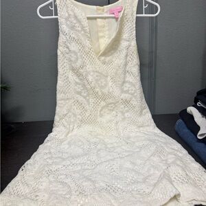 Lilly Pulitzer Cream Textured Dress